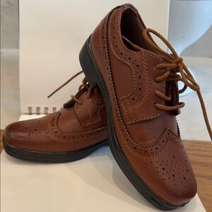 Classic Brown Leather Boy’s Brogues - worn once